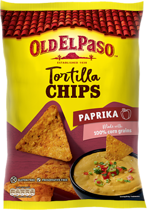 Tortilla Chips Paprika 10x185g